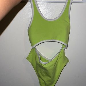 Urban Outfitters neon green bodysuit